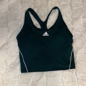 Adidas longline workout top with built-in sports bra (comes with pads)